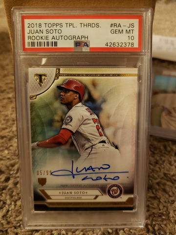 2018 Triple Threads Juan Soto auto/99