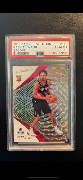 2018 Revolution Groove Gary Trent Jr #149 PSA 10 rookie 