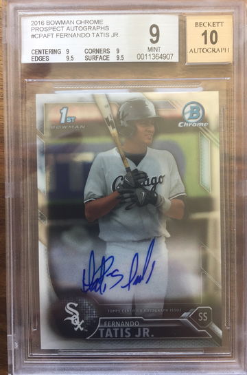Fernando Tatis jr BGS 9 auto 10 - 2 9’s 2 9.5’s