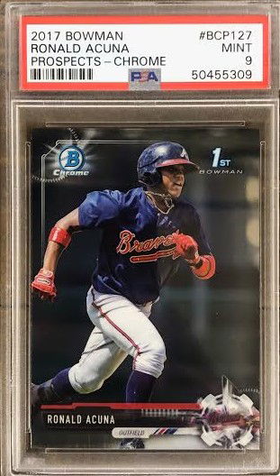 Ronald Acuna 1st Bowman PSA