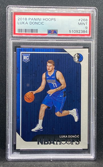 2018 Panini Hoops 268 Luka Doncic Rookie – PSA 9 Mint