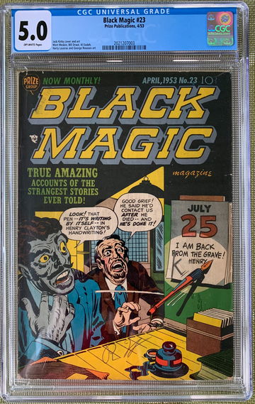 Black Magic #23 (1953) CGC 5.0 -- Jack Kirby cover and art; Prize Publications