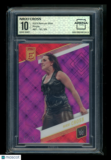2023 Panini Donruss Elite Nikki Cross #67 Purple /99 Arena Club 10
