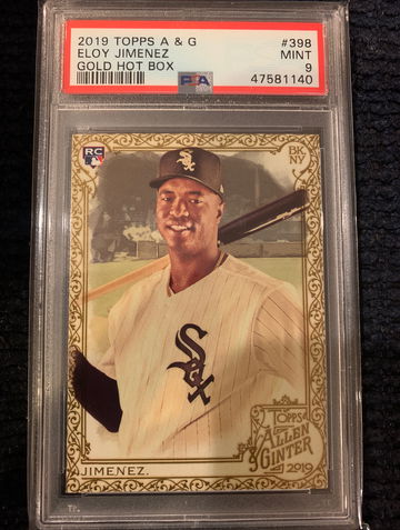 2019 Topps A+G Eloy Jimenez Gold Hot Box Psa 9