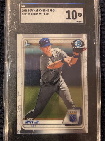 2020 Bowman Chrome Bobby Witt Jr.  SGC 10