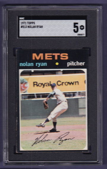 1971 Topps #513 Nolan Ryan SGC 5