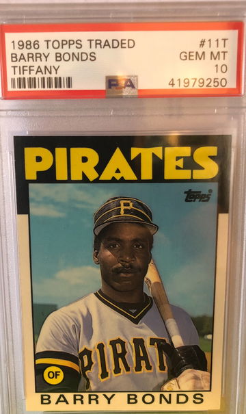 Barry Bonds 1986 Topps Traded Tiffany