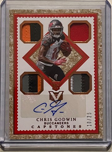 2017 Chris Godwin RPA /25 Second Year On Card Auto /25!