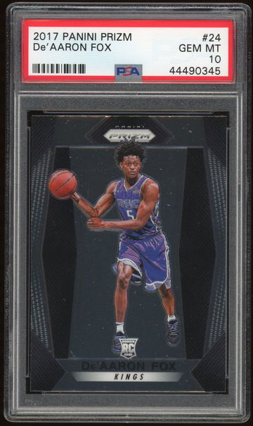 2017 Panini Prizm De'Aaron Fox PSA 10