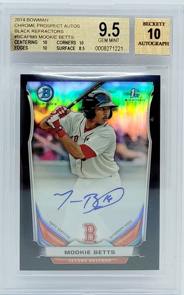 2014 Bowman Chrome Mookie Betts /75