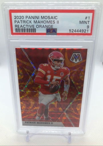 2020 Panini Mosaic Patrick Mahomes PSA 9