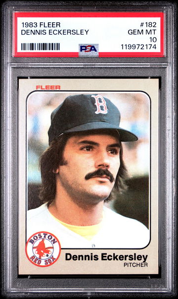 1983 Fleer Dennis Eckersley #182 PSA 10