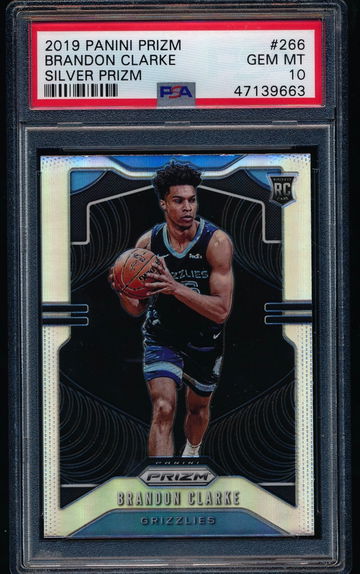 Brandon Clarke 2019 Prizm Silver RC PSA 10