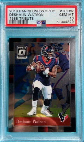 2018 Deshaun Watson Panini Donruss Optic 1988 Tribute PSA 10 GEM Houston Texans