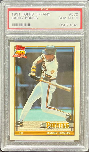 1991 Topps Tiffany Barry Bonds PSA 10 #570 MINT