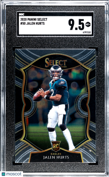 2020 Panini Select Jalen Hurts #50 SGC 9.5