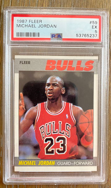 1987 fleer Michael Jordan psa5