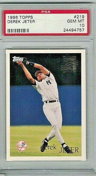 1996 Topps #219 Derek Jeter PSA 10 Gem Mint HOF