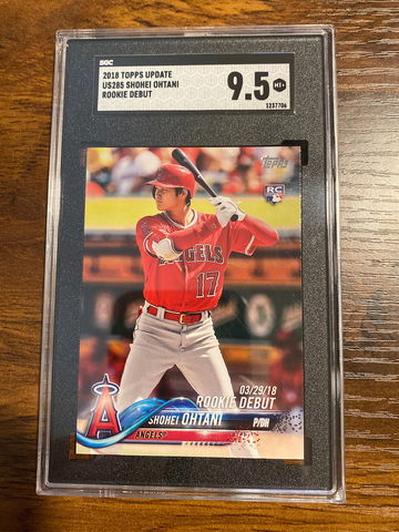 2018 Topps Update Shohei Ohtani Rookie Debut SGC 9.5