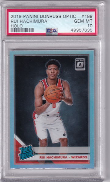 2019 Donruss Optic Rui Hachimura Holo RC #188 PSA 10