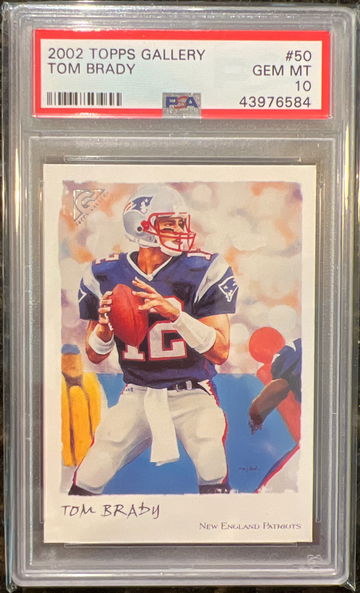 2002 Topps Gallery Tom Brady PSA 10