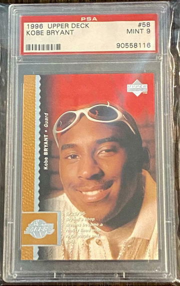 PSA 9  Mint 1996-97 Upper Deck KOBE BRYANT ROOKIE Card RC #58 ~ Los Angeles Lakers HOF