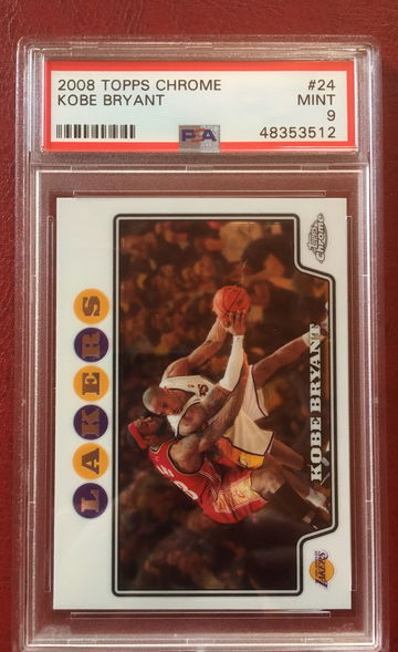 2008 Topps Chrome Kobe Bryant PSA 9
