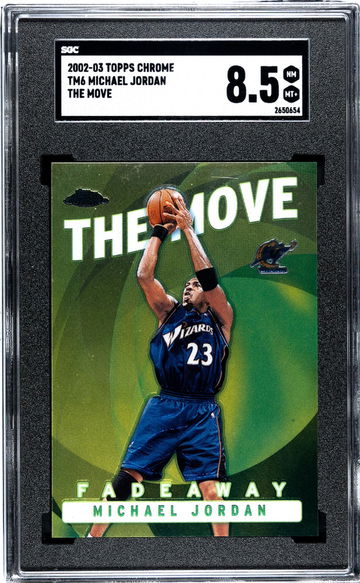 2002-03 Topps Chrome #TM6 Michael Jordan The Move SGC 8.5