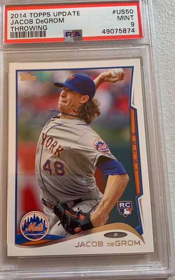 2014 Topps Update Jacob DeGrom RC PSA 9