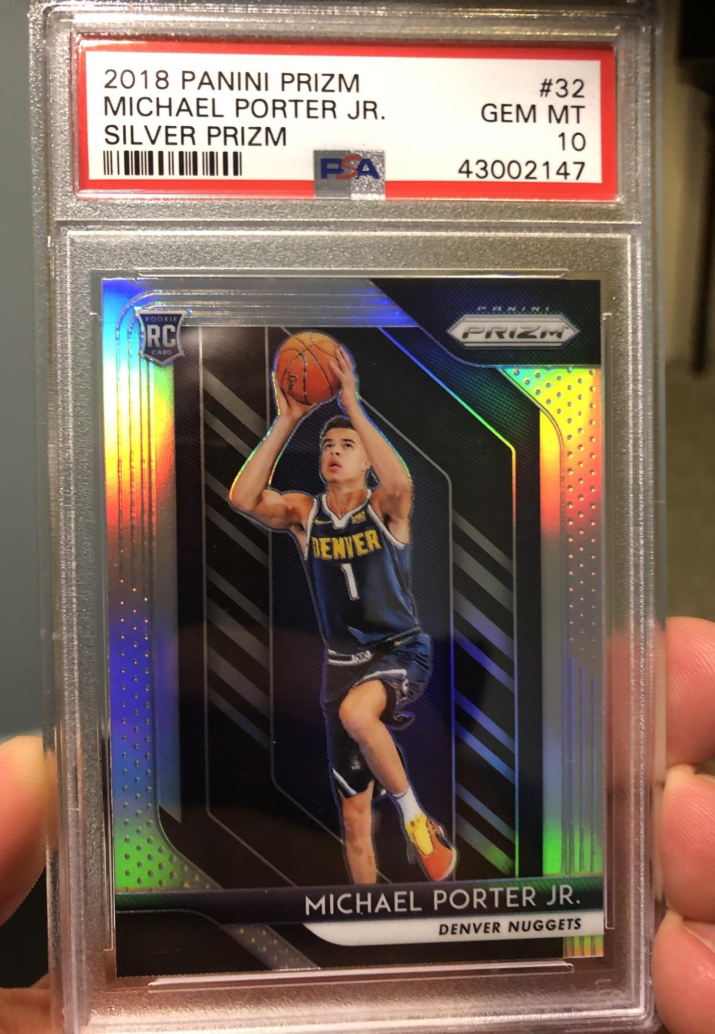 Michael Porter 2018 Prizm Silver PSA 10