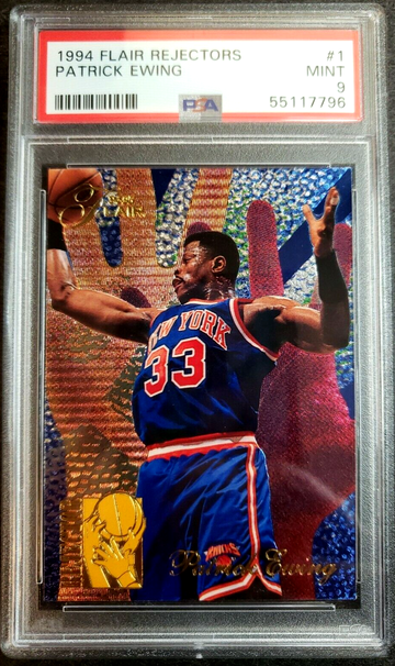 1994 Flair Rejectors #1 Patrick Ewing PSA Mint 9 HOF New York Knicks Foil SP