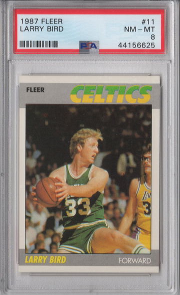 1987 Fleer Larry Bird PSA 8