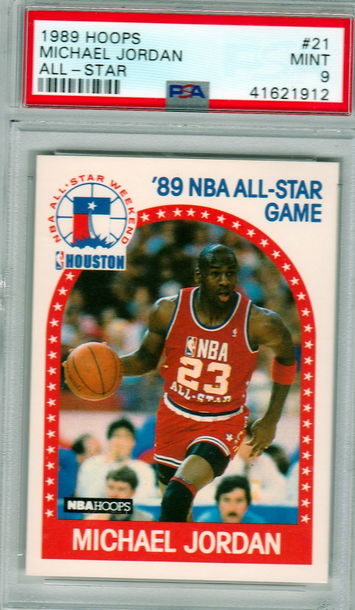 1989 Hoops Michael Jordan All-Star  PSA 9 Mint