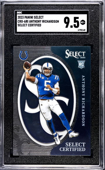 2023 Panini Select #CRO-ARI Anthony Richardson Select Certified SGC 9.5