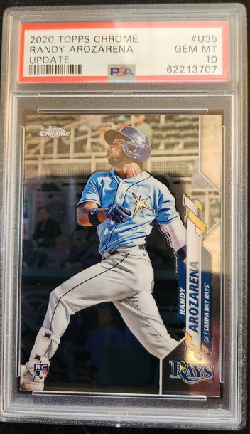 2020 Topps Chrome Randy Arozarena Update PSA 10