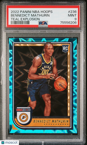 2022 Panini NBA Hoops Bennedict Mathurin #236 PSA 9