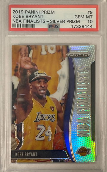 2019 Prizm NBA Finalists Silver Kobe Bryant PSA 10 