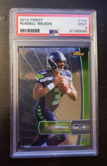2012 Topps Finest Russell Wilson RC #140 PSA 9