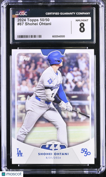 2024 Topps 50/50 Shohei Ohtani #87 CGC 8