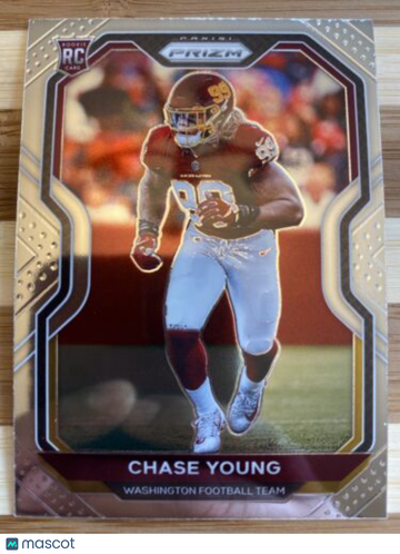 🔥2020 Prizm Chase Young Rookie Card RC #383 Washington Commanders