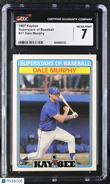 1987 Kaybee Dale Murphy #21 Superstars of Baseball CGC 7