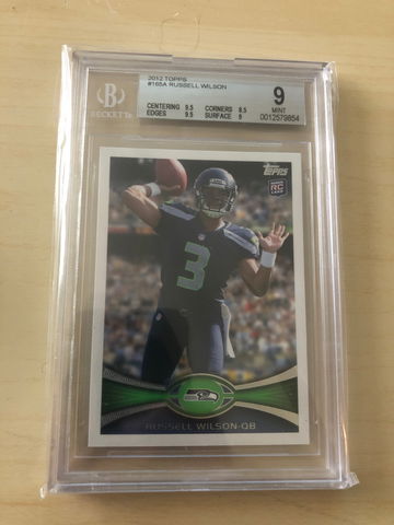 2012 Topps Russell Wilson Rookie RC BGS 9 MONT