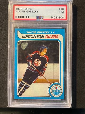 1979 Topps #18 WAYNE GRETZKY RC PSA 7 