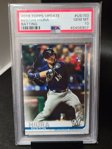 2019 Topps Update Keston Hiura Psa 10