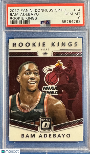 2017 Panini Donruss Optic Rookie Kings Bam Adebayo #14 PSA 10