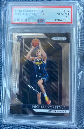 2018 Prizm Michael Porter jr psa 10 