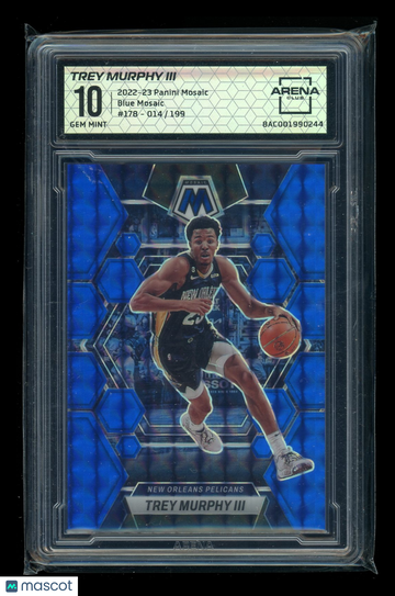2023 2022-23 Panini Mosaic Blue Mosaic Trey Murphy III #178 /199 Arena Club 10