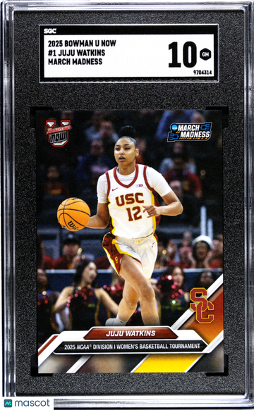 2025 Bowman U Now March Madness Juju Watkins #1 SGC 10