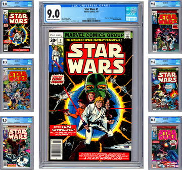 STAR WARS #1-6 CGC VF-NM *STAR WARS: A NEW HOPE* COMPLETE MOVIE ADAPTATION 1977