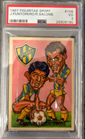 1967 Figuritas Sport J. Puntorero/R. Salome PSA 3